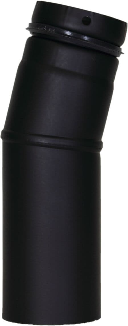 Bertrams Pelletino arc 10SB15-80M 15°, sans ouverture de nettoyage, 80 x 0,6 mm, noir mat