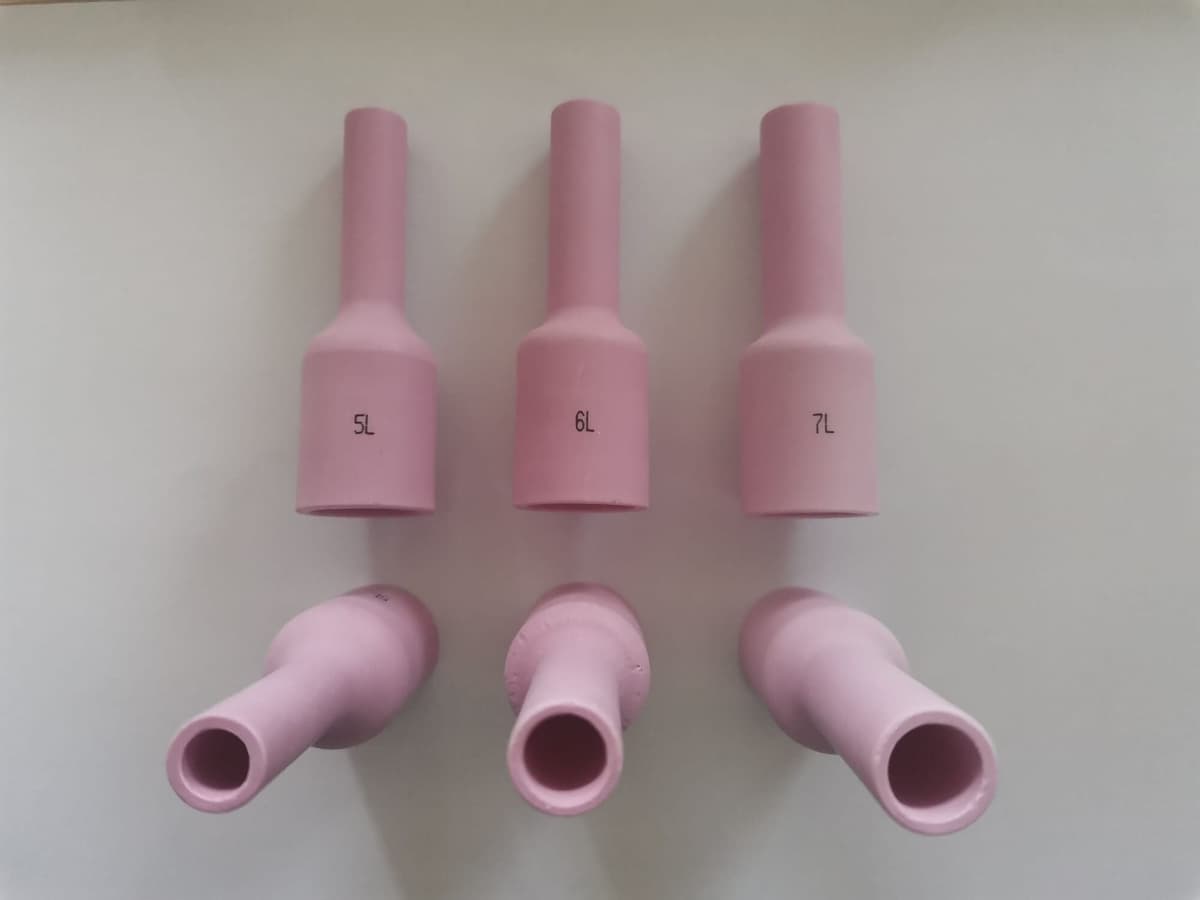 Trafimet 5 ugelli ceramici Long GAS Lens per torcia Tig 17 18 26 6