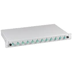 B70901-24OM3 - Spleißbox LC 24 Pigtails / 12 Kupplungen OM3
