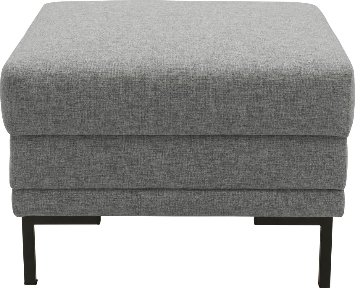 Hocker "LOOKS VII", grau (salz, pfeffer), B:55cm H:45cm T:55cm, 100% Polyester, LOOKS BY WOLFGANG JOOP, Hocker, Hocker, passend zur Serie B/T/H: 64/64/45 cm salz, pfeffer B/H/T: 55cm x 45cm x 55cm, Struktur fein