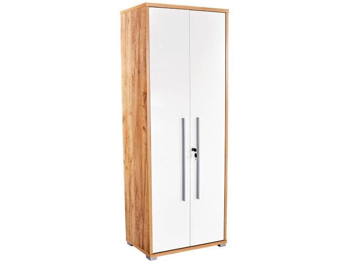 Aktenschrank versperrbar Profi Eiche Dekor, Weiß B 75 cm