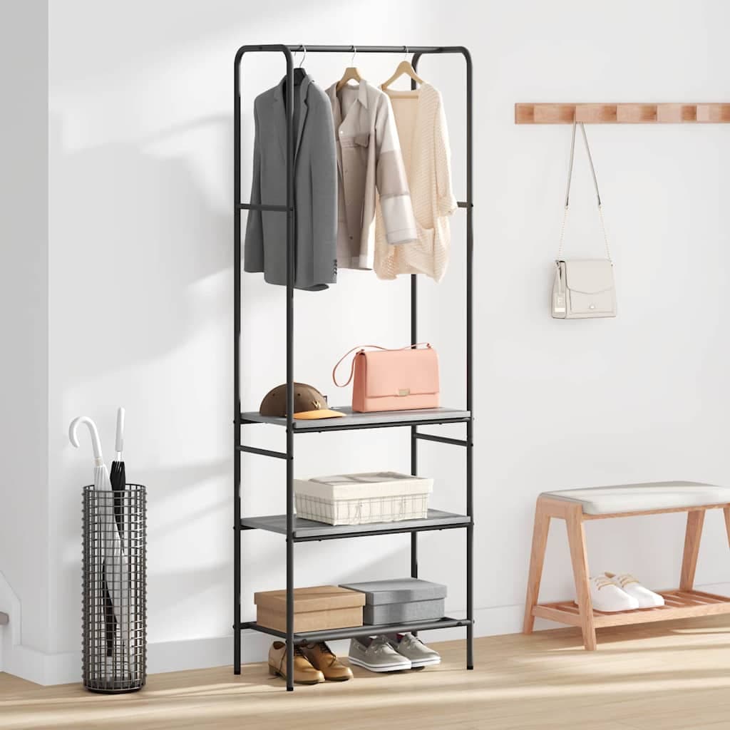 vidaXL Porte-vêtements Sonoma gris 60 x 30 x 171 cm Bois d'ingénierie