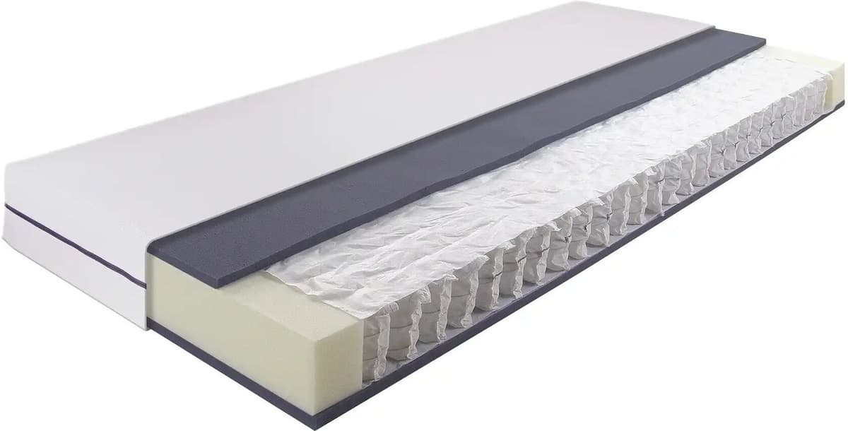 Breckle Taschenfedernkernmatratze  Flex Air ¦ weiß ¦ Maße (cm): B: 100 H: 19