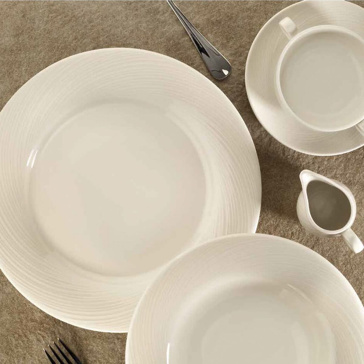 GGM Gastro (24 stuks) SEMPRE - bord - plat - rond - porselein - Ø300mm - crème crème