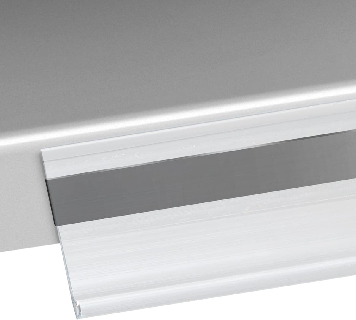 SPRINTIS Réglette porte-étiquette DBR, magnétique 39 mm   75 mm, PVC, transparent