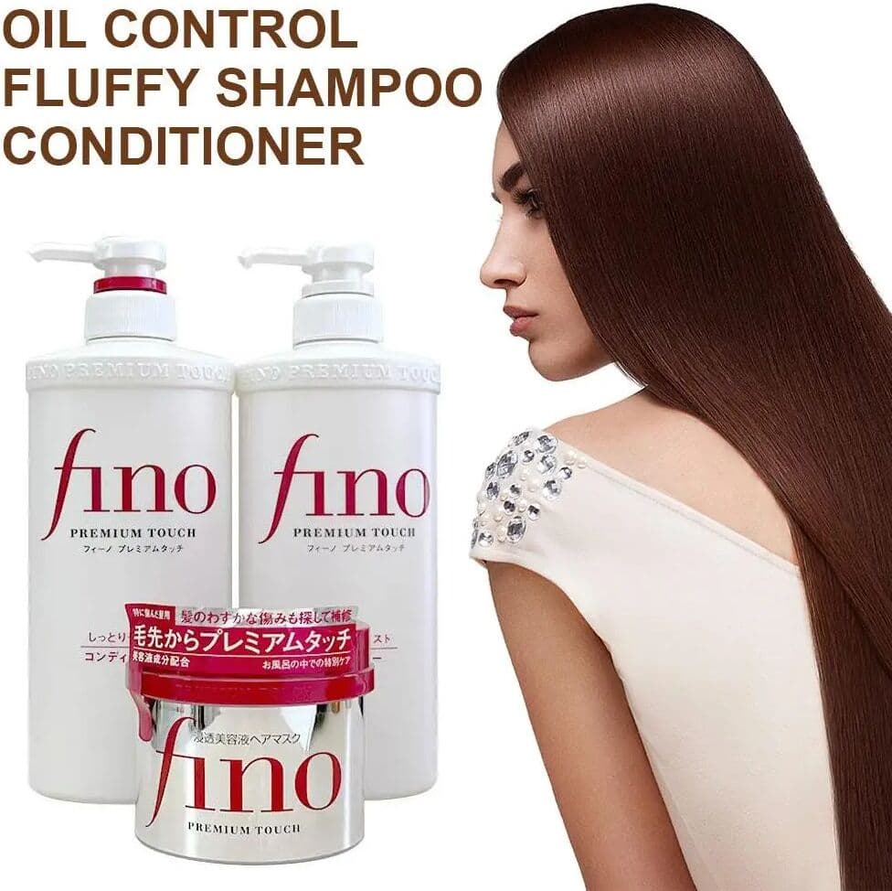 NONE 550ML Fino Japanese Shampoo & Conditioner Oil Control Fluffy Anti-Frizz Deep Nourish Repair Damaged Hair High Permeability Hair