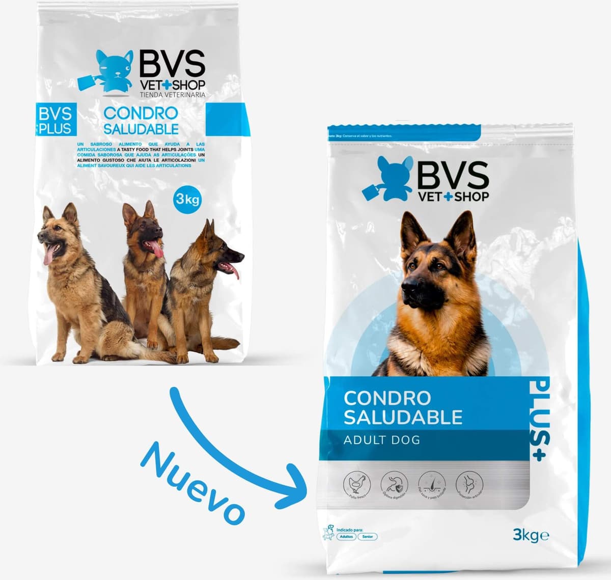 BVS Vet Shop Condro Saludable Plus 12Kg Blanco