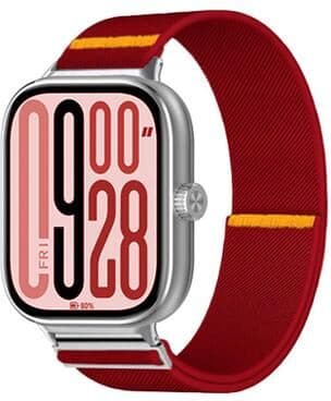 Everyday Crate Xiaomi Band 10 Pro Redmi Watch 6 5 Adjustable Nylon Watch Band Elastic Sport Replacement Strap red
