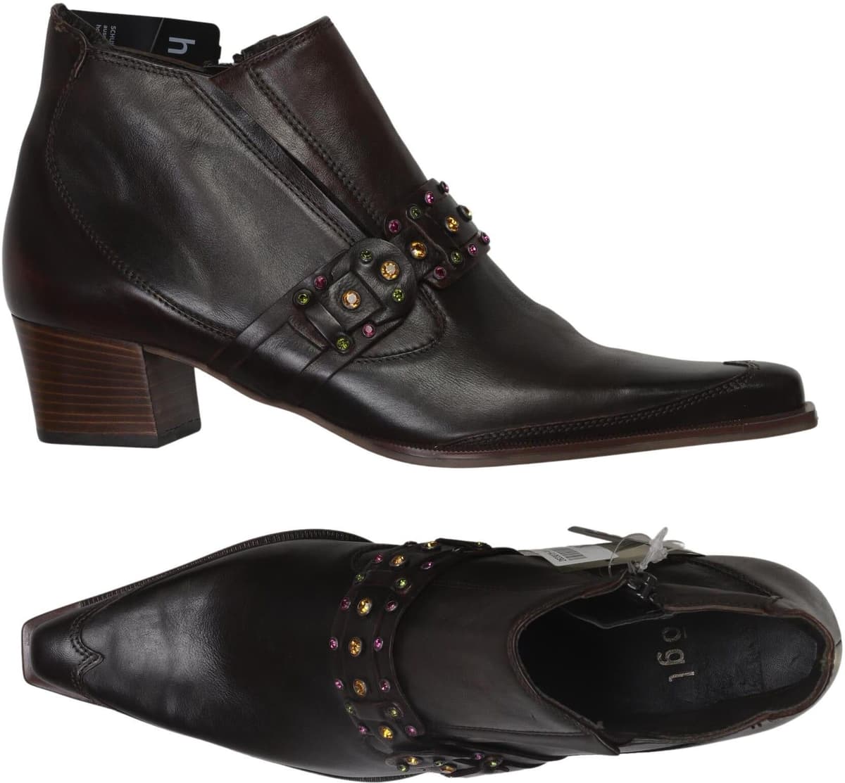 högl Damen Stiefelette, Braun, Gr. EU 38,5 (UK 5.5), Leder - Second Hand