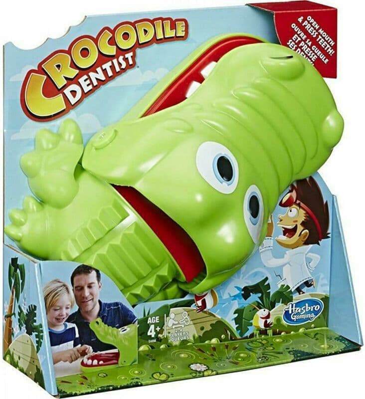 Hasbro Επιτραπέζιο Παιχνίδι Κροκόδειλος Οδοντίατρος για 2-4 Παίκτες 4+ Ετών E4898