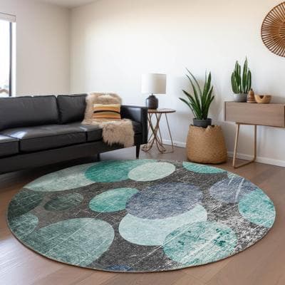 Addison Rugs Machine Washable Indoor/ Outdoor Bubbles Chantille Rug