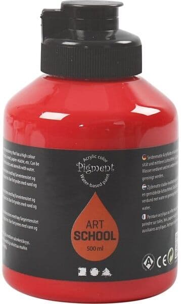 Pigment Kunstnermaling   500 Ml   Cadium Red