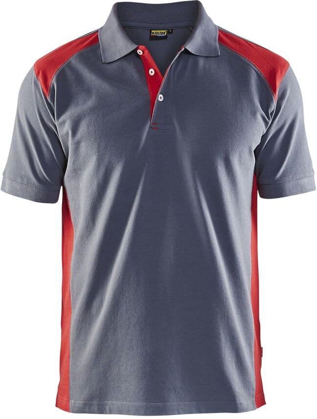 Blåkläder 3324 Poloshirt / Poloshirt - Grå/rød - S