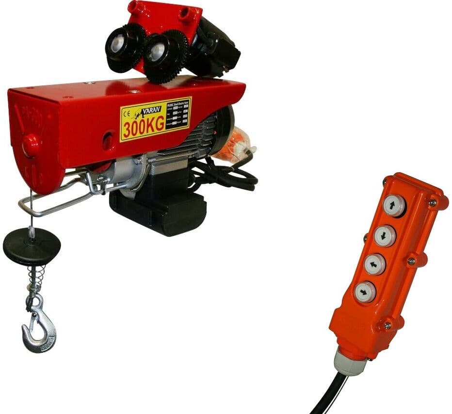 Varan Motors - var-PA300C Chariot Mobile palan électrique roulant 230V 150 / 300KG 600W avec télécommande 4 fonctions