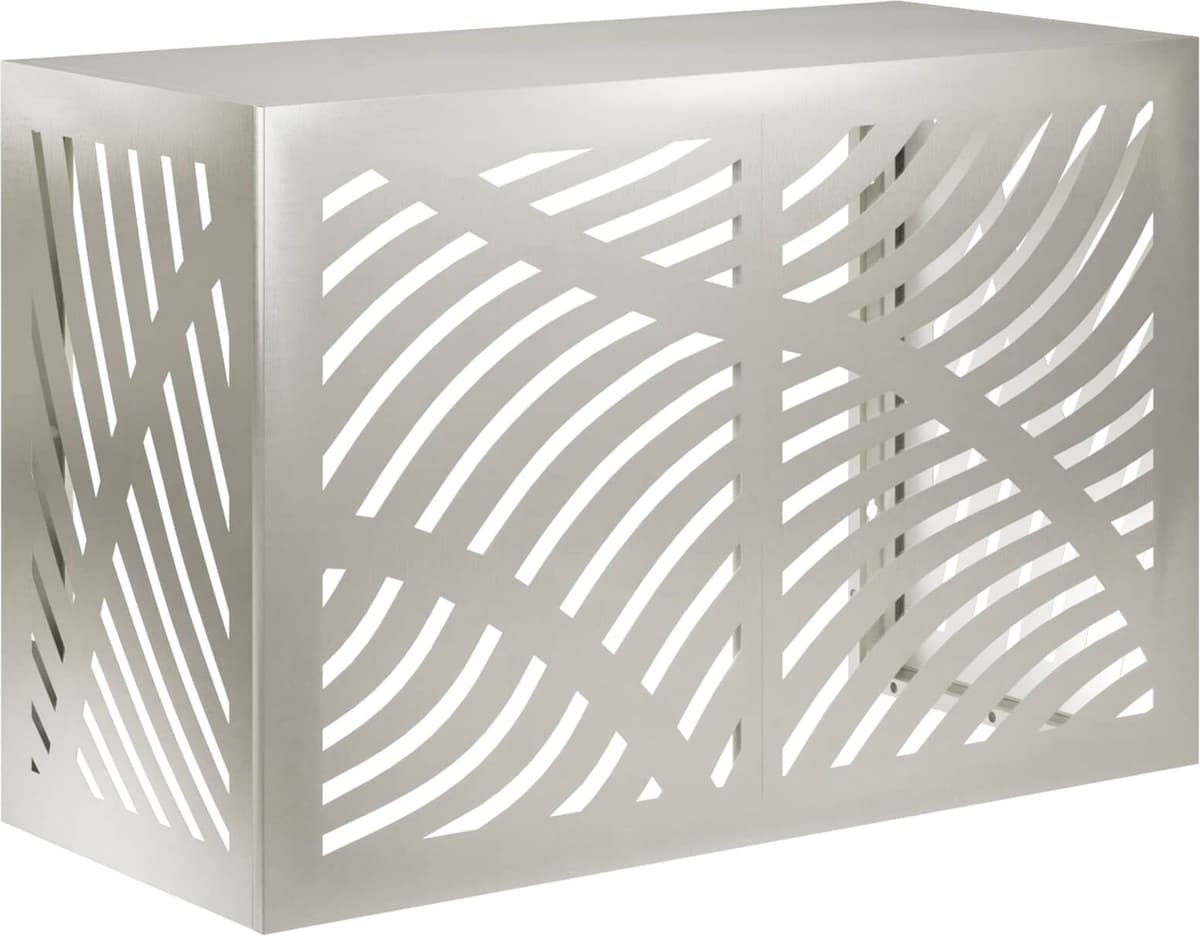 vidaXL Housse de climatiseur Argenté 90 x 40 x 60 cm Acier inoxydable