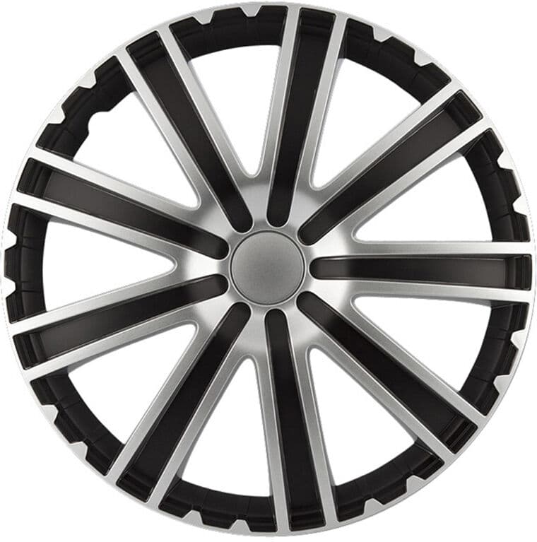 Juego De Tapacubos Toro 14-Pulgadas Negro/Silver Autostyle
