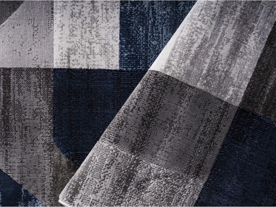 Muse TAPPETO DOUBLE GRIGIO/CELESTE 133X190CM BLU005