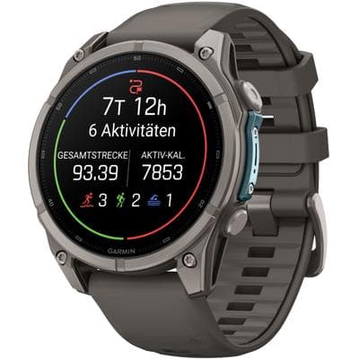 GARMIN Smartwatch "Fenix 9", grau, kieselgrau, titan 2, 47mm, ohne eSIM, Smartwatches, Smartwatch, Topseller
