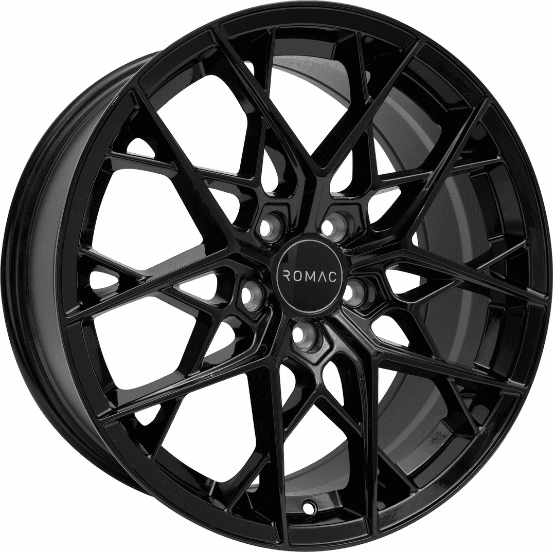 ROMAC WHEELS LLANTA ROMAC VORTEX GLOSS BLACK 18 X 8.00 5X112 ET35 BUJE: 73,1