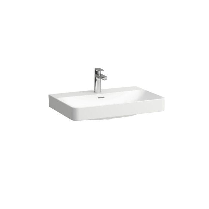 Laufen PRO X Aufsatz-Waschtisch H8168657571041 70x46,5cm, Hahnloch, mit Überlauf, weiß matt