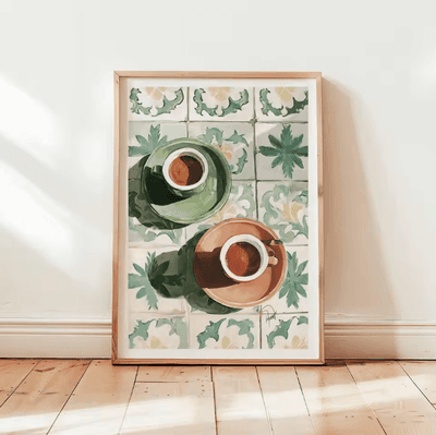 Uplift Curations Retro Coffee Wall Art Print Minimalist Kitchen Poster For Coffee Lovers & Cafe Decor 10 19.7 29.5 Inches (no Frame)
