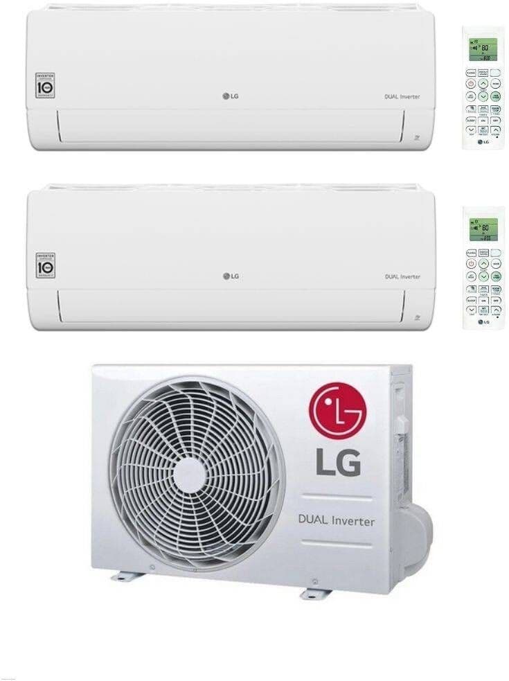 LG Climatizzatore DualSplit Libero Smart 9+12 con MU5R30.U42 Inverter R-32 Wi-Fi Classe A++