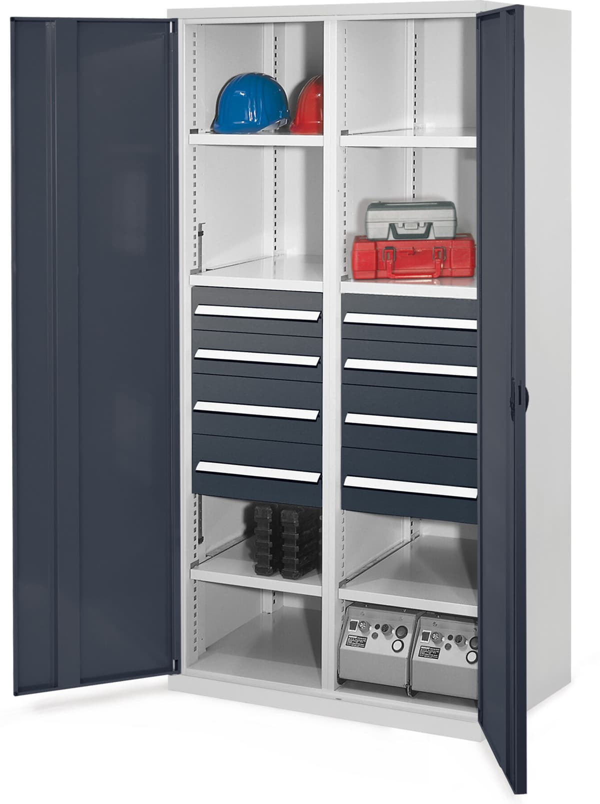 Kappes Schwerlastschrank MMT Mod. 54 RAL 7035/7016 Vollblechtüren (1463.08.1024)