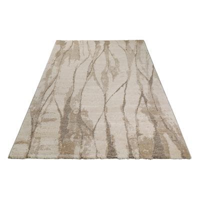 Teppich WECON HOME "Fynn", beige (creme,beige), B:80cm H:18mm L:150cm, Kunstfaser, Teppiche, Teppich, Gewebt, Hoch-Tief, pflegeleicht, Natur-Design, Scandi, Wohnzimmer