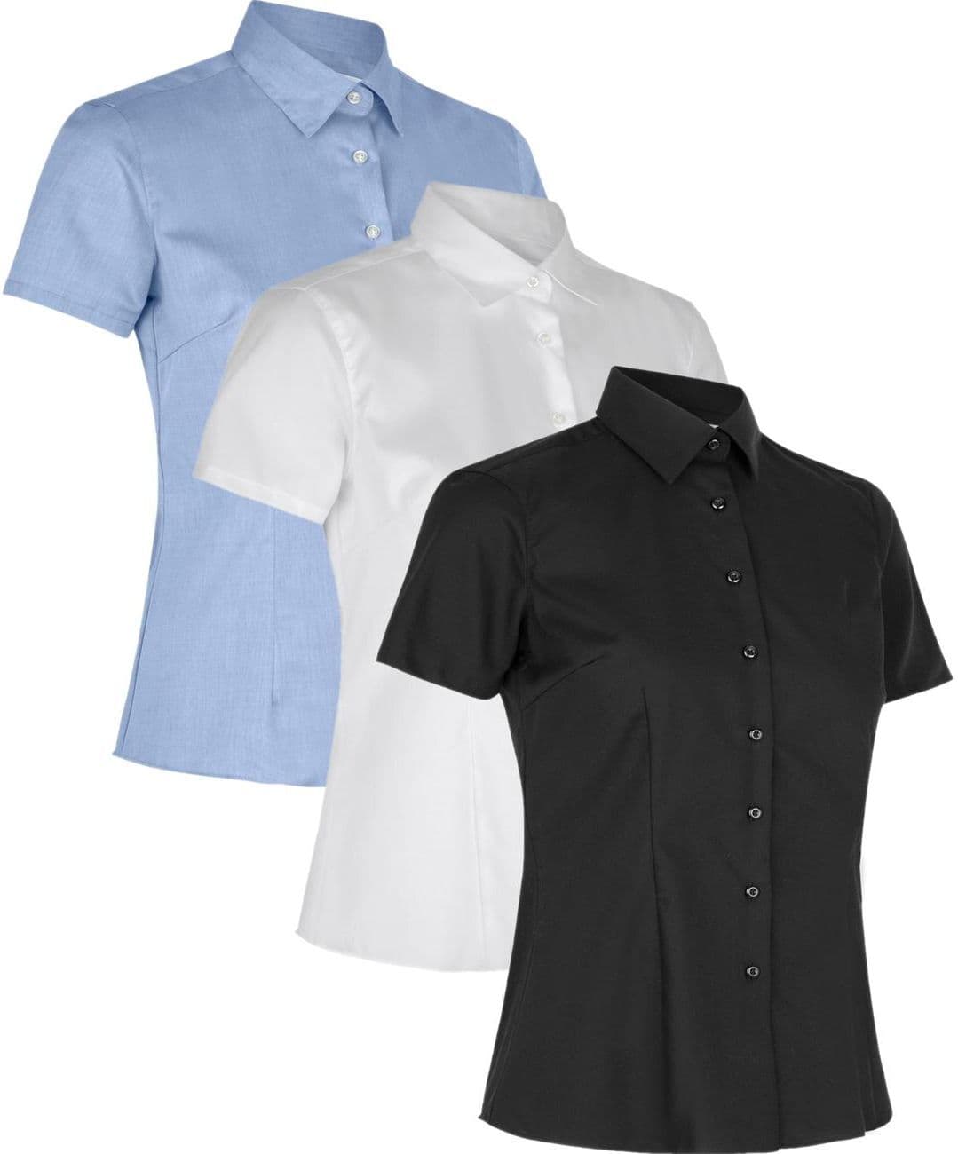 Seven Seas S721 Fine Twill   Modern   S/s   Dame-Sort-3xl