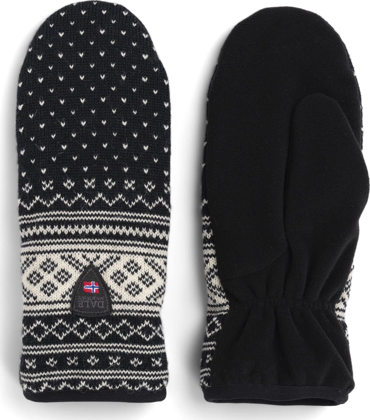Dale of Norway Valløy Polar Mittens Black/Offwhite S