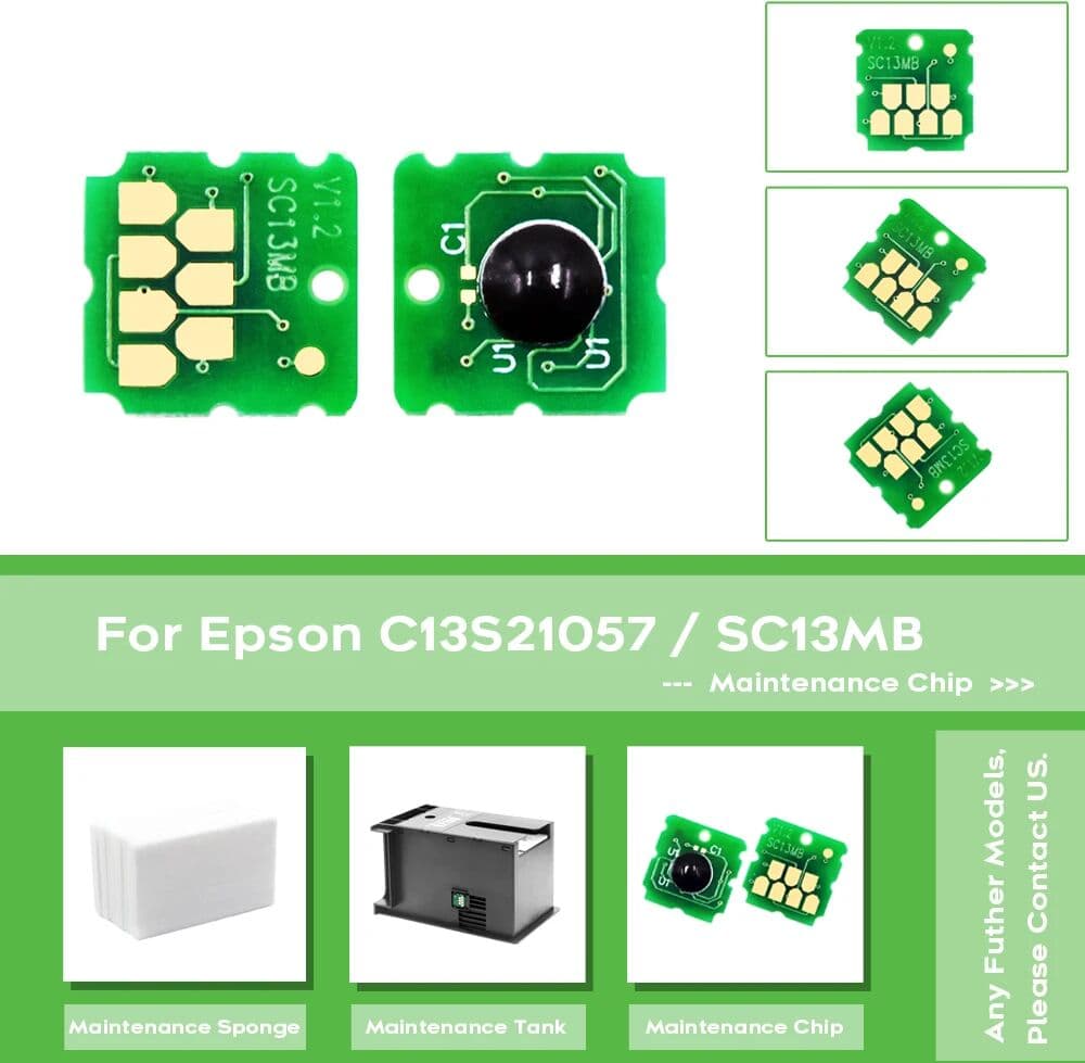 boma.ltd C13S210057 Maintenance Ink Tank Chip for Epson SureColor T2170 T3170 T3170X T5170 T2100 T3100 T5100 F500 F540 F570 F571 Printer