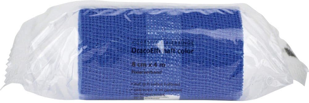Dracoelfi haft color Fixierbinde 4mx8cm blau