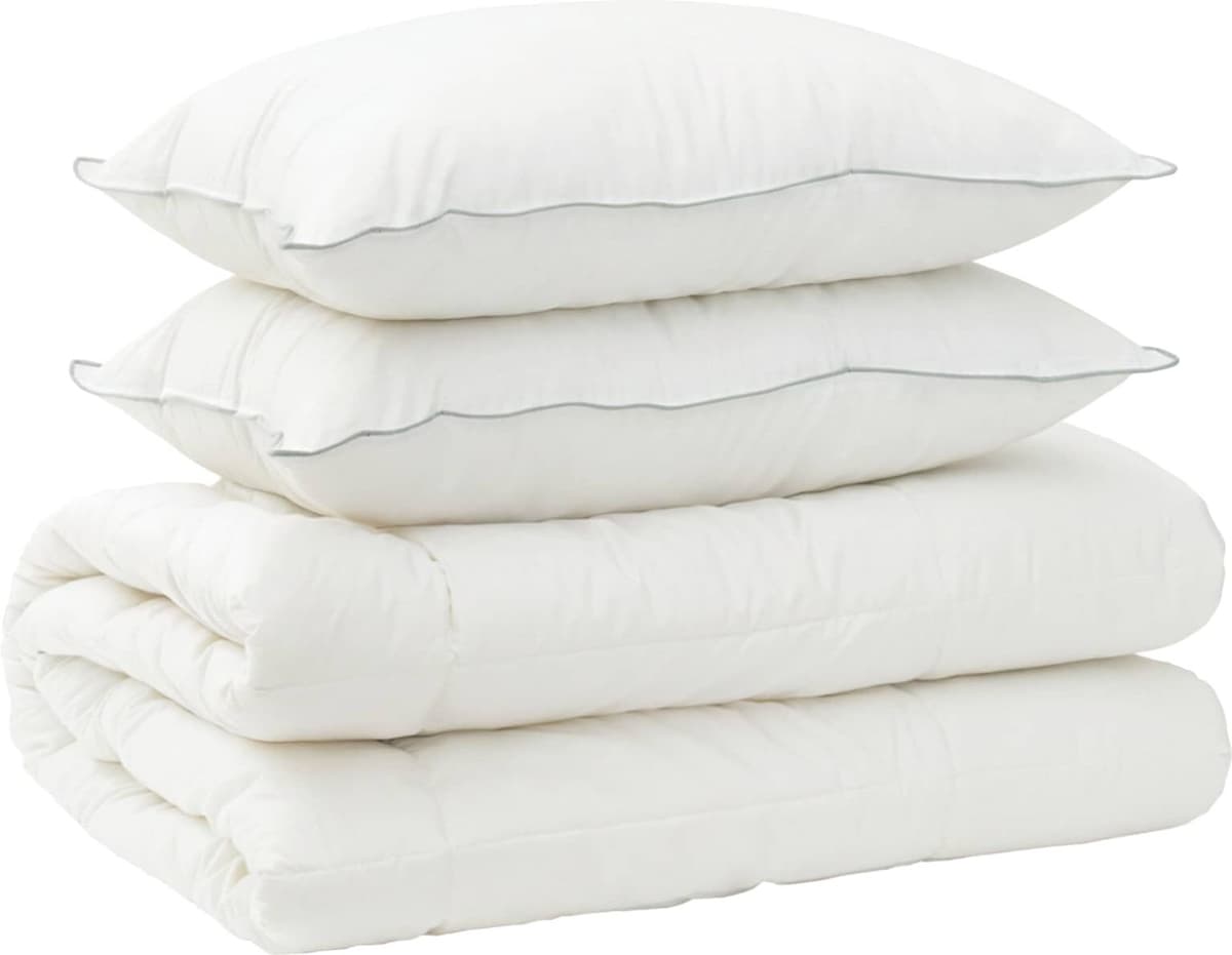 vidaXL Ensemble de couette et d'oreiller 3 pc 200x240 cm 4 saisons
