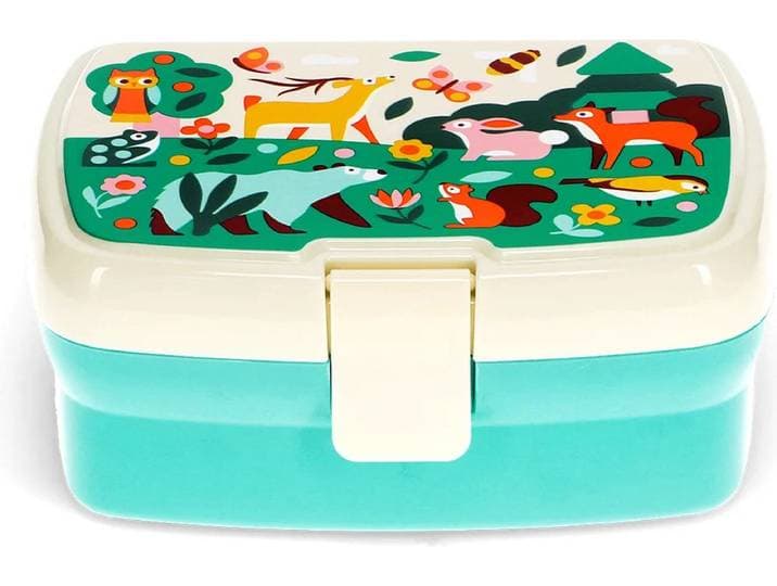 Lunchbox met tray - bosdieren - woodland - Rex London
