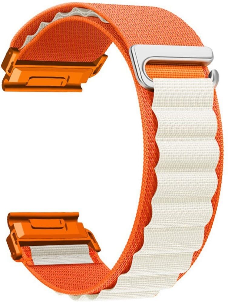 Universal Garmin 26mm QuickFit EIDERWOOD Nylon Remm - Oransje / Beige