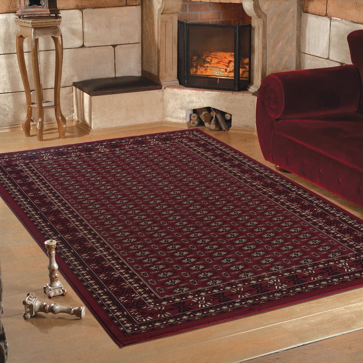 Teppich AYYILDIZ TEPPICHE "Marrakesh 351, Orient Optik", rot, B:80cm H:12mm L:150cm, Kunstfaser, Teppiche, Teppich, Orient robuster Kurzflor, Wohnzimmer rot B : 80cm 1 Stk., 12mm, L: 150cm