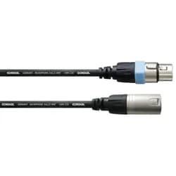 CCM-FM 2,5SW - Mikrofonkabel, XLR Stecker/ XLR Kupplung, 2,5 m, sw
