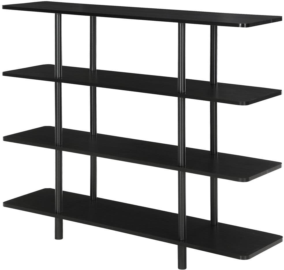Latitude Run Marcellina 100 cm H x 120 cm W Etagere Bookcase Espresso 100cm H X 120cm W X 29cm D
