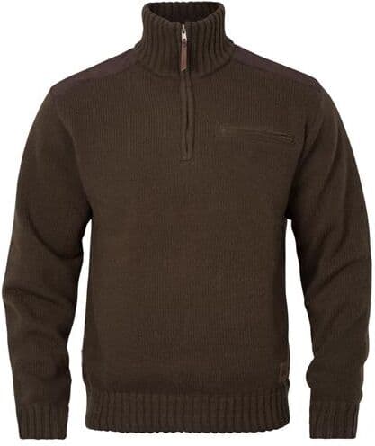 Härkila Annaboda WSP Knit Half Zip Mens, Demitasse Brown L