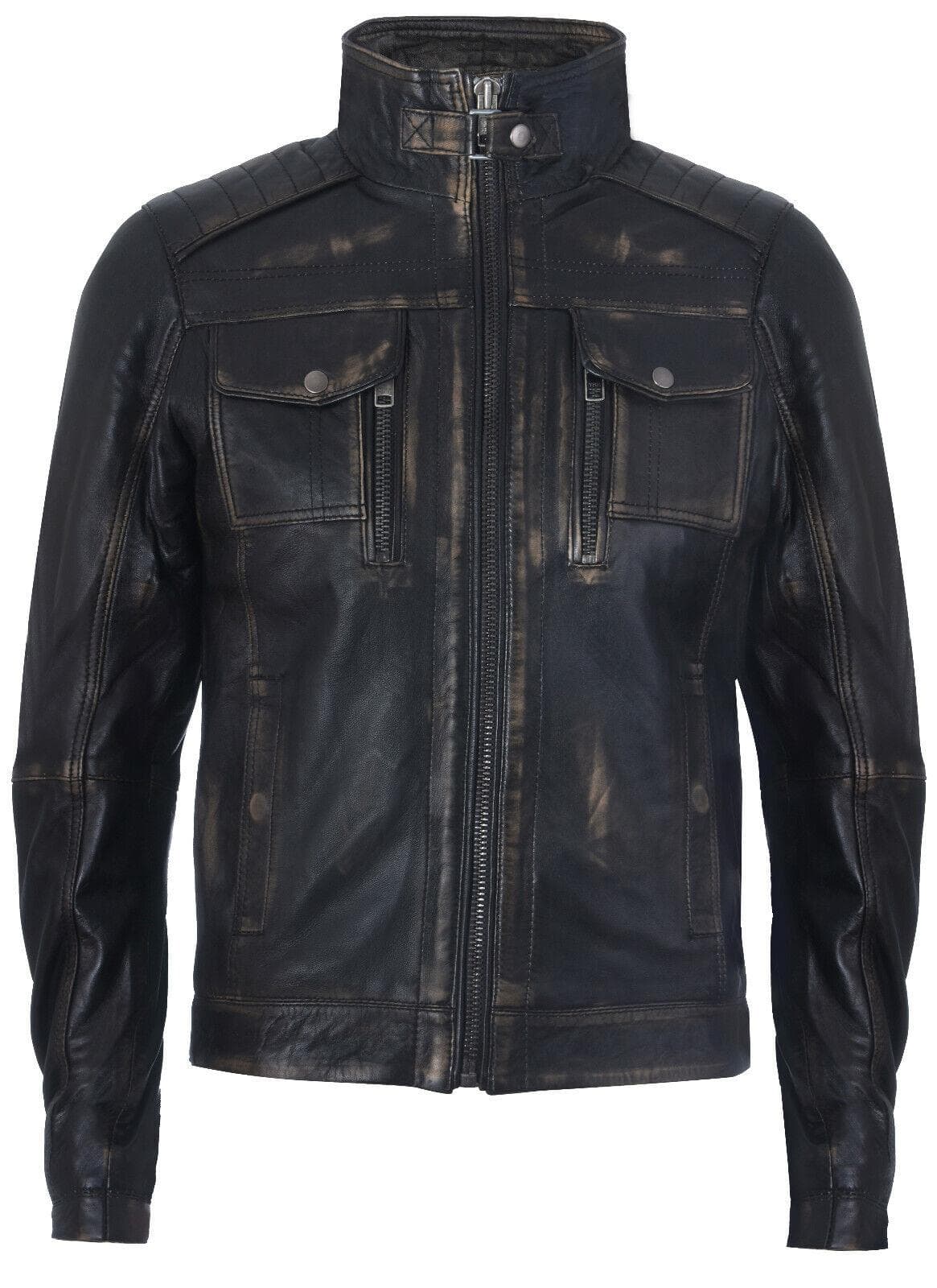 Leren Biker Distressed motorjas
