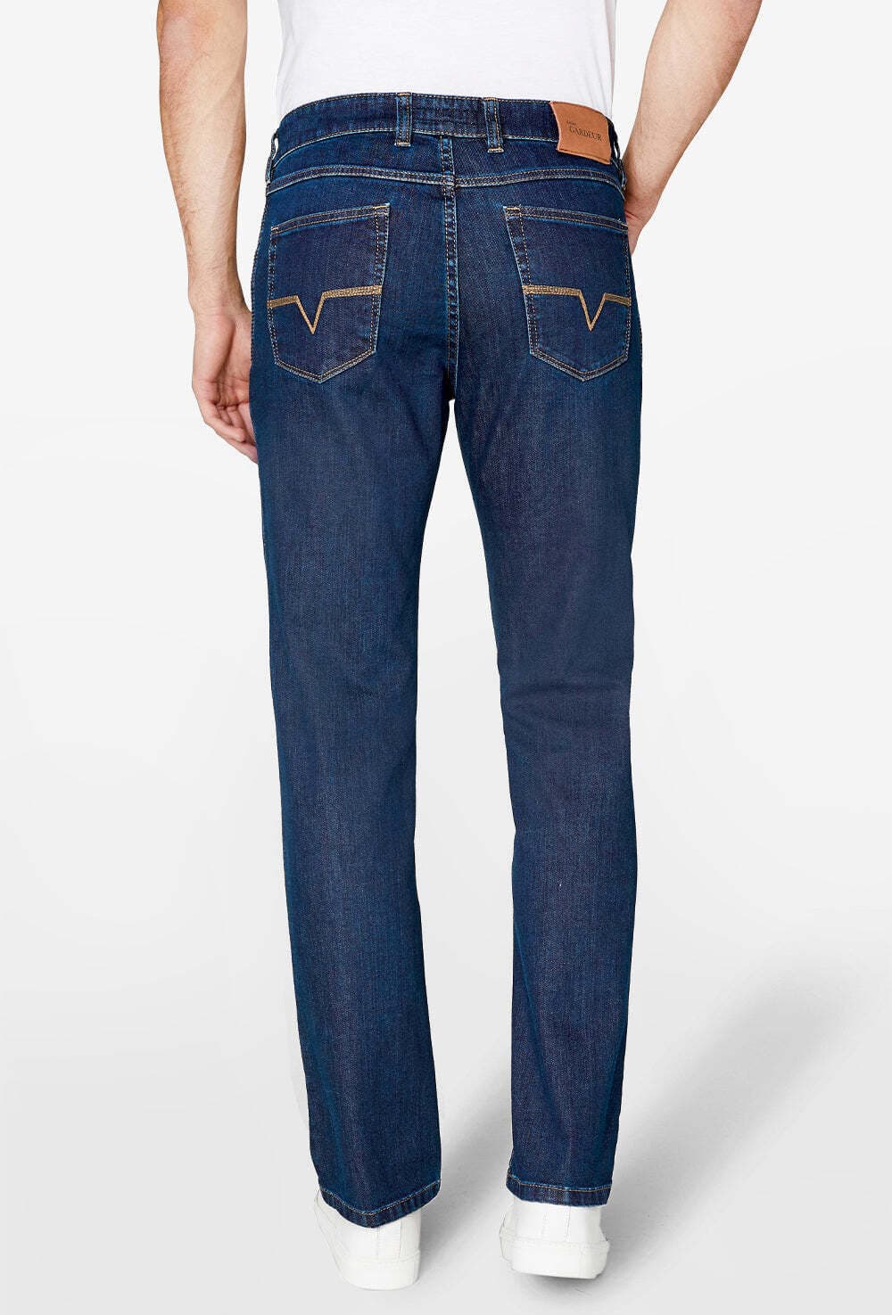 Regular-fit-Jeans ATELIER GARDEUR "Atelier GARDEUR Jeans NEVIO-11", Herren, Gr. 36, Länge 32, blau, Obermaterial: 98% Baumwolle CO. 2% Elasthan EL., Jeans Regular-fit-Jeans blau 36, Länge 32