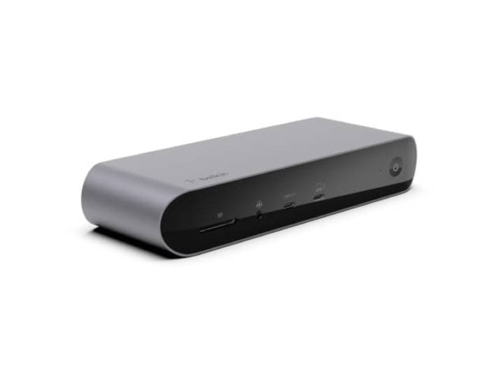 Belkin Thunderbolt 4-dock Pro, Ondersteunt 1 8K-display @ 60 Hz of 2 x 4K; 2 Thunderbolt 4-poorten, 2 HDMI-poorten, 90 W Power Delivery PD, audio-input/output; Compatibel met MacBook Pro, XPS en meer