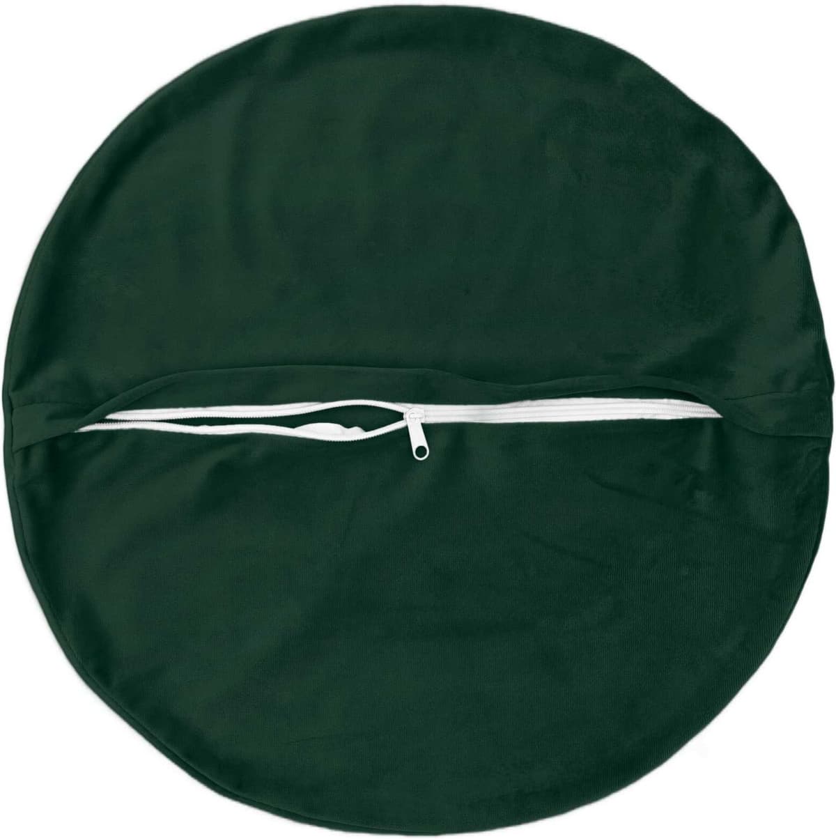 vidaXL Housse de coussin 2 pc HEERLEN Vert foncé Diam. 50 cm Velours