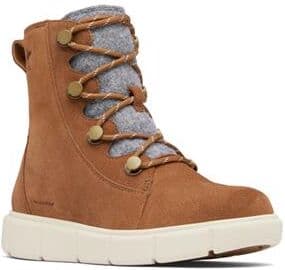 Columbia Sportswear Sorel Explorer III Joan WP Womens, Velvet Tan / Chalk 40