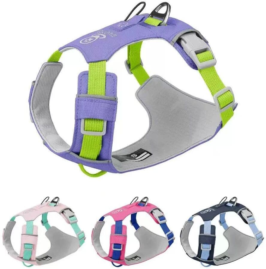 NONE Pet Dog Harness Light Weight Reflective Dog Cat Chest Strap Belt  No Pull Soft Harness Vest Adjustable Outdoor Pets Harness