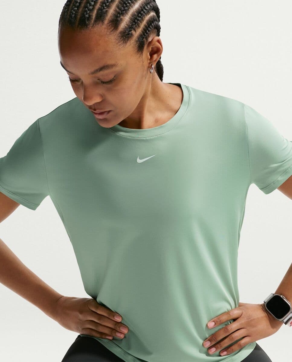 Nike Camiseta de mujer One Classic Dri-FIT SS .  (L) Verde menta