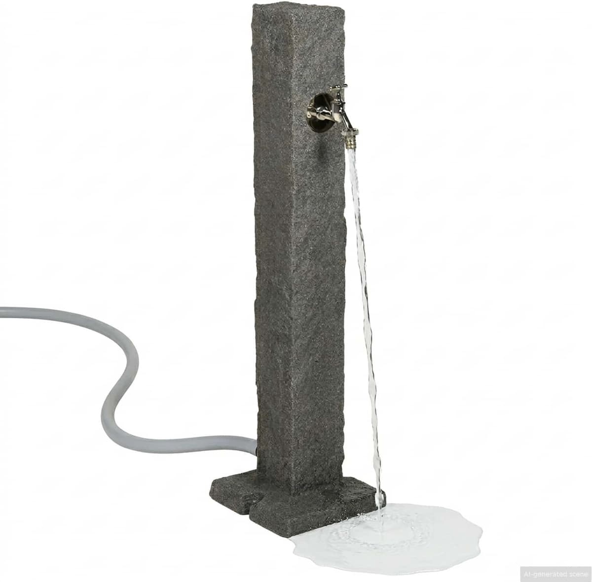 vidaXL Tanker de jardin Anthracite 26 x 26 x 98 cm PE