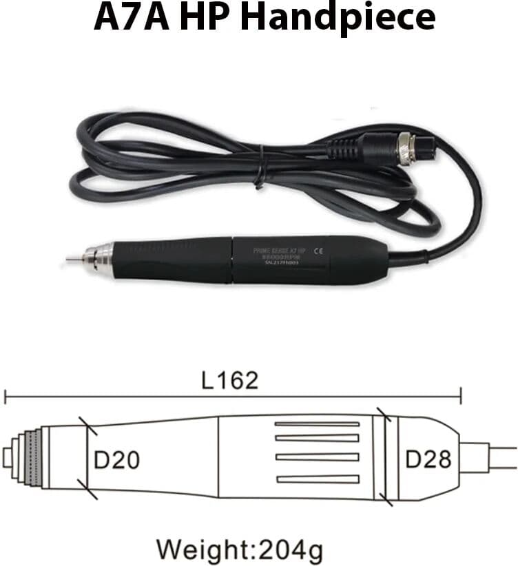dennoos Dental Brushless Micromotor Handpiece HP A7A for Prime Sense A7 Accessories
