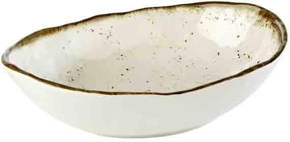 APS Ciotola "Stone Art" 21 x 28,5 cm Bianco, Marrone