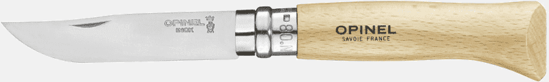 Opinel No8 Stainless Steel + Fodral